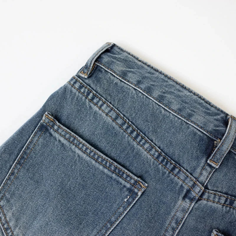 Metro Edge Denim Skirt