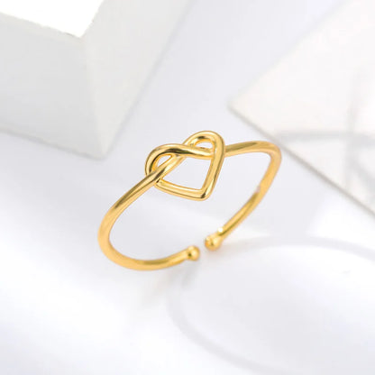 Golden Love Knot Ring